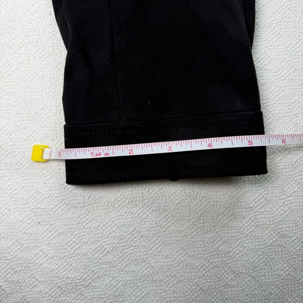 CoffeeShop New York Black Faux Suede Full Zip Fall Jacket Womens XL - Picture 14 of 15